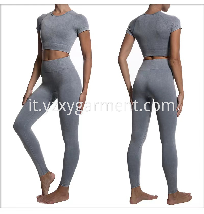 Sand Washed Seamless Body Yoga Wear